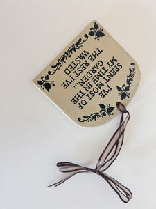 Ceramic Gardening Plaque