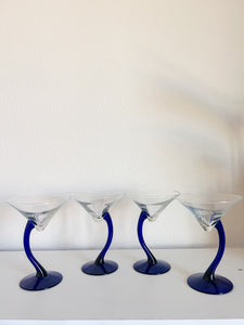 Set of 4 Libbey Bravura Martini Glasses