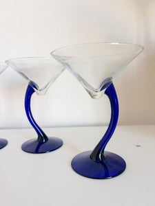 Set of 4 Libbey Bravura Martini Glasses