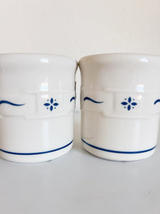 Pair of Longaberger Pottery Spice Jars