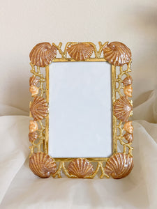 Gold Seashell Frame