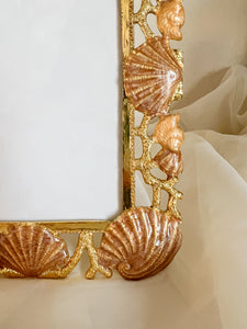 Gold Seashell Frame