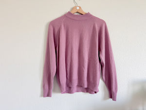 Pink Mock Neck Sweater - Size XL