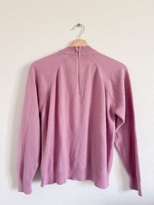 Pink Mock Neck Sweater - Size XL