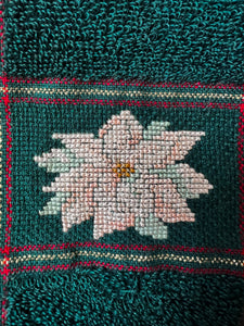 Christmas Needlepoint Hand Towels