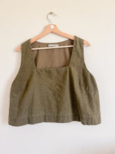 Load image into Gallery viewer, Abercrombie and Fitch Olive Cropped Tank - Size XL
