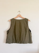 Load image into Gallery viewer, Abercrombie and Fitch Olive Cropped Tank - Size XL
