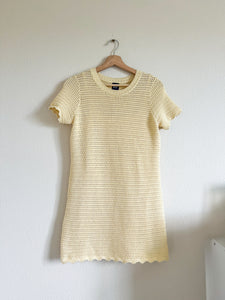 Gap NWT Yellow Crochet Mini Dress - Size SP