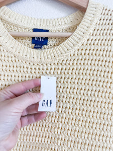 Gap NWT Yellow Crochet Mini Dress - Size SP