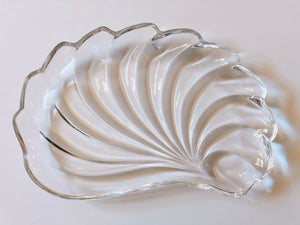 Clear Glass Shell Platter