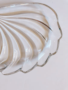 Clear Glass Shell Platter