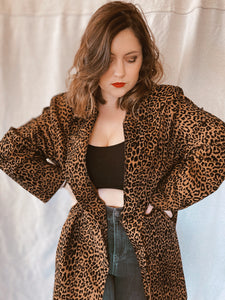 Leopard Print Jacket - Size XL