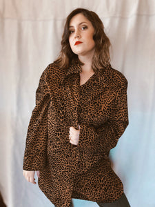 Leopard Print Jacket - Size XL