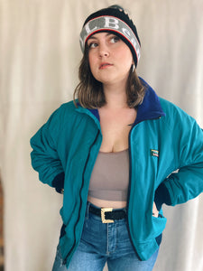 Teal 1990s L.L. Bean Coat - Size Medium