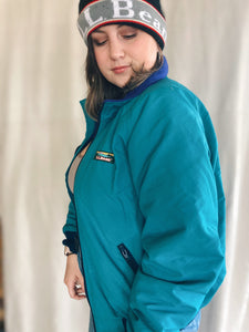 Teal 1990s L.L. Bean Coat - Size Medium