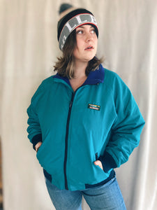 Teal 1990s L.L. Bean Coat - Size Medium