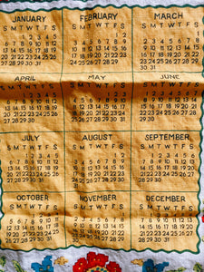 1980 Calendar Tea Towel