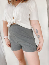 Load image into Gallery viewer, Gingham High Waisted Shorts - 27 in waist
