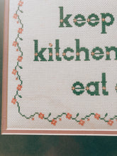 Load image into Gallery viewer, Clean Kitchen Framed Cross Stitch
