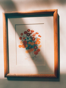 Framed Floral Print