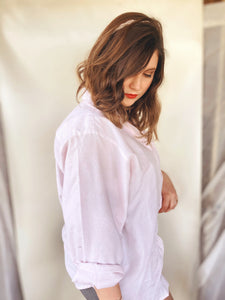 Pale Pink Button Up - Size 14