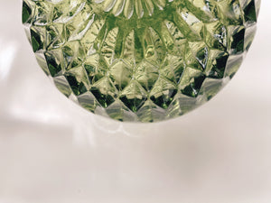 Green Glass Candy Dish