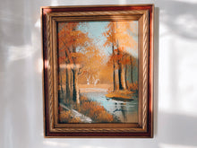 Load image into Gallery viewer, Framed Autumn Landscape Painting
