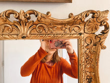 Load image into Gallery viewer, Large Ornate Gold Mirror
