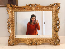 Load image into Gallery viewer, Large Ornate Gold Mirror
