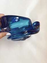 Load image into Gallery viewer, Blue Murano Style Glass Bowl
