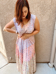 Floral Flowy Maxi Dress - Size L