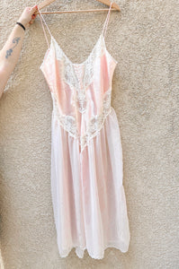 Pale Pink Slip Dress - Size 12