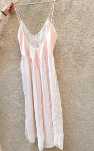 Pale Pink Slip Dress - Size 12