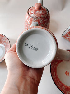 Cherry Blossom Tea Set for Two