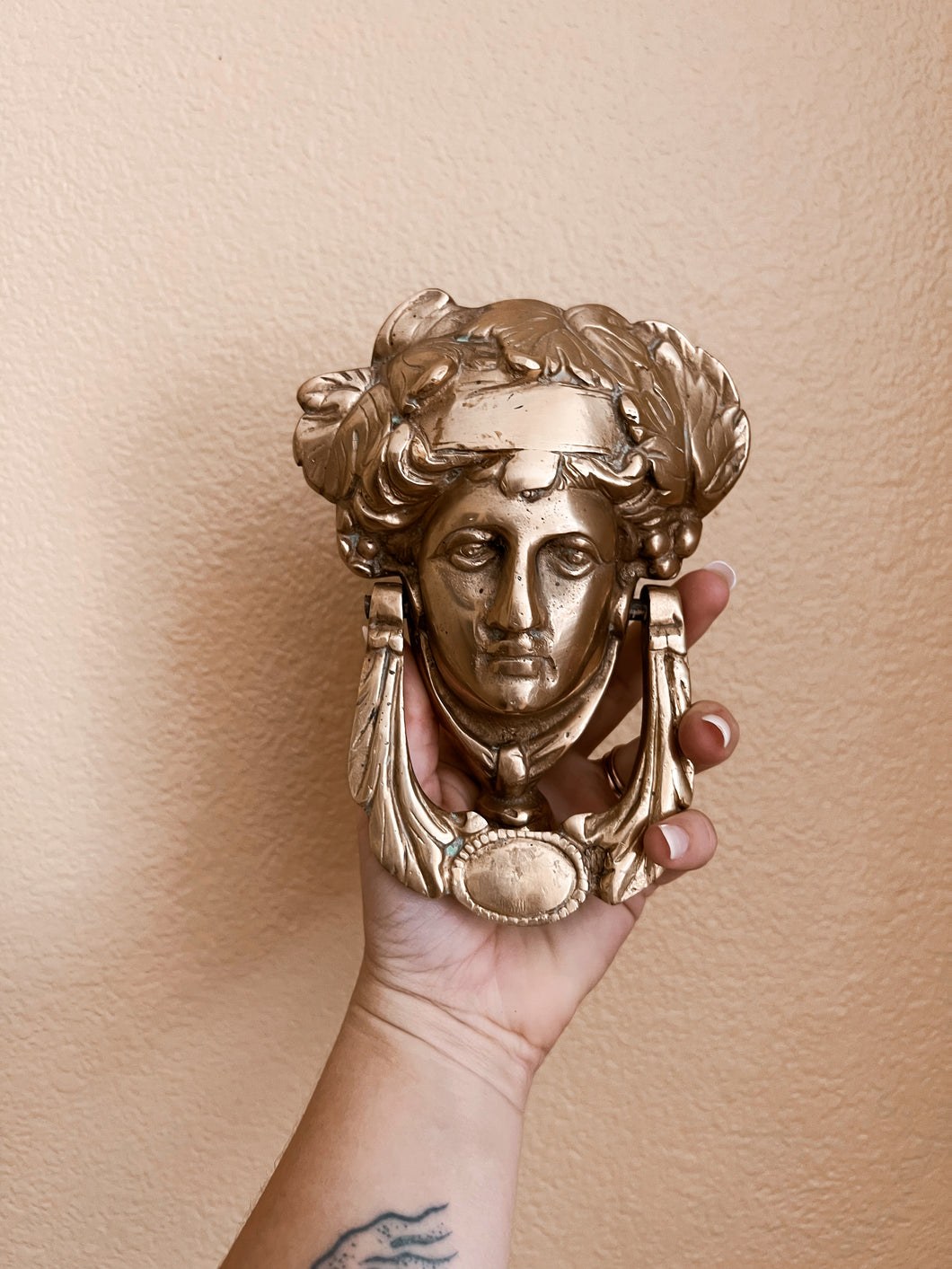 Brass Goddess Door Knocker