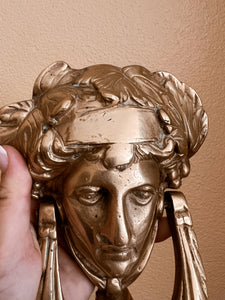 Brass Goddess Door Knocker