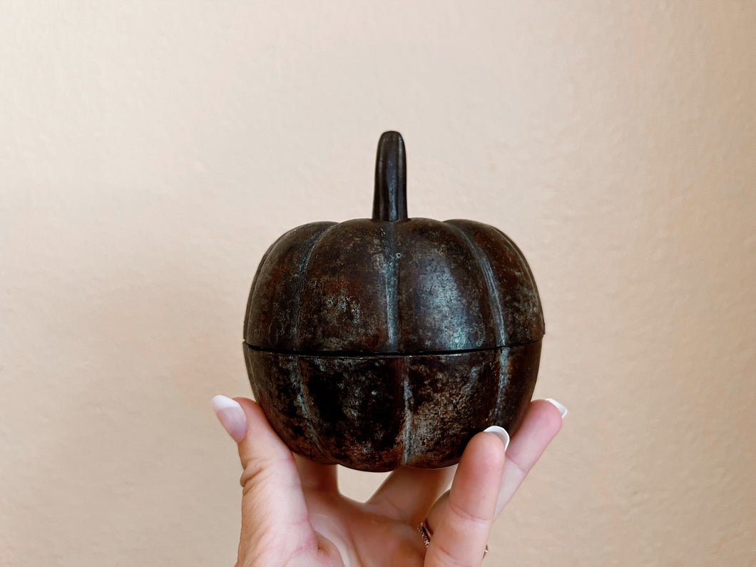 Vintage Metal Pumpkin