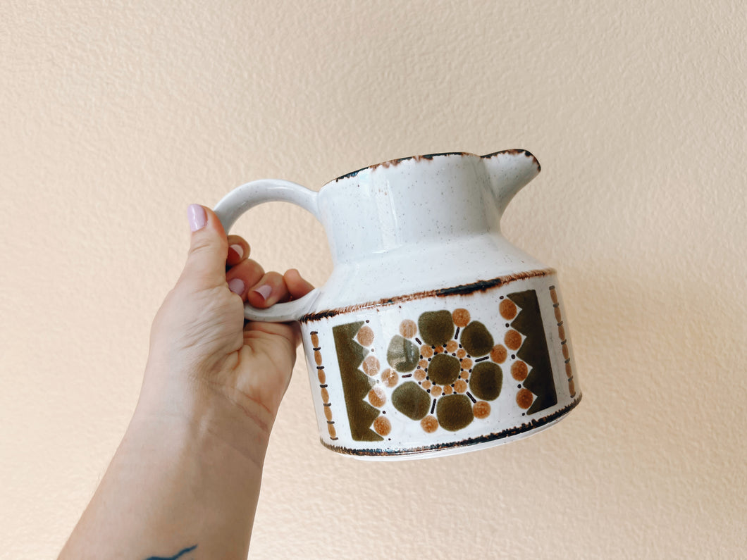 Ceramic Floral Pitcher