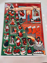 Load image into Gallery viewer, Set of 24 Wooden Christmas Ornaments
