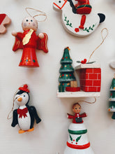 Load image into Gallery viewer, Set of 24 Wooden Christmas Ornaments
