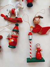 Load image into Gallery viewer, Set of 24 Wooden Christmas Ornaments
