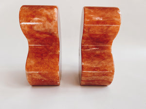 Abstract Stone Bookends