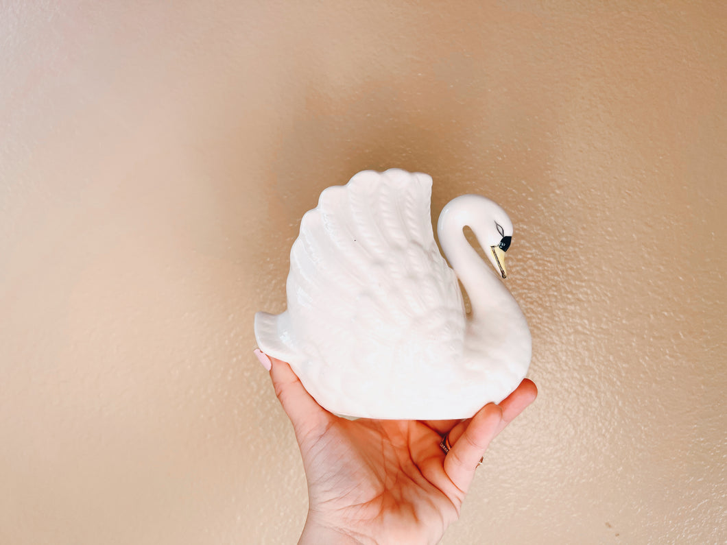 Ceramic Swan Planter