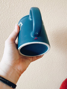 Blue and White Seashell Mug