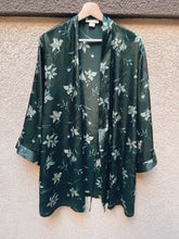 Load image into Gallery viewer, Green Floral Robe - Size S
