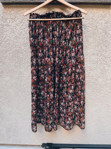 Sheer Floral Maxi Skirt - Size M