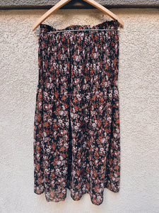 Sheer Floral Maxi Skirt - Size M