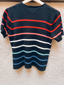 Ribbed Rainbow Top - Size XL