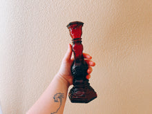 Load image into Gallery viewer, Red Perfume Bottle/Candle Holder
