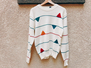 90s Abstract Sweater - Size M